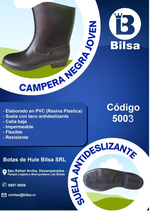 Bota de Hule Campera para Jovén